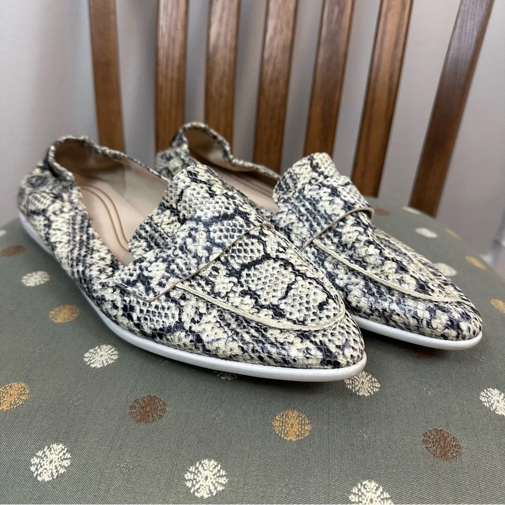 Cole Haan Grand Ambition | Snake Print Pointed Toe Loafers Size 9.5
